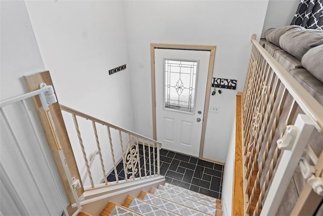 entrance foyer featuring stairs