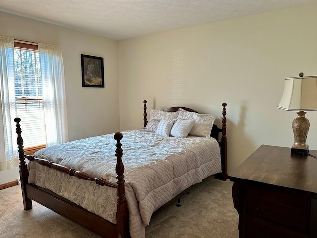 bedroom with carpet