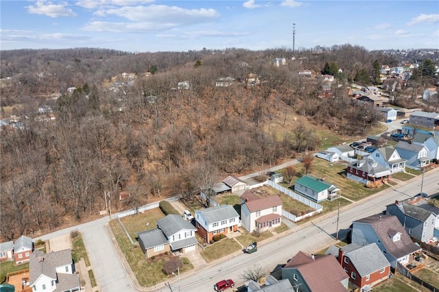 aerial view featuring a residential view