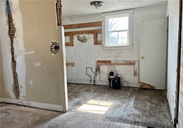 bathroom featuring wood-type flooring