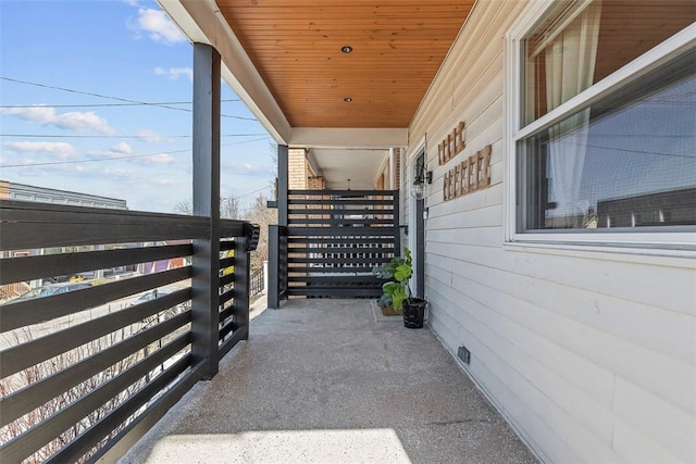 view of balcony