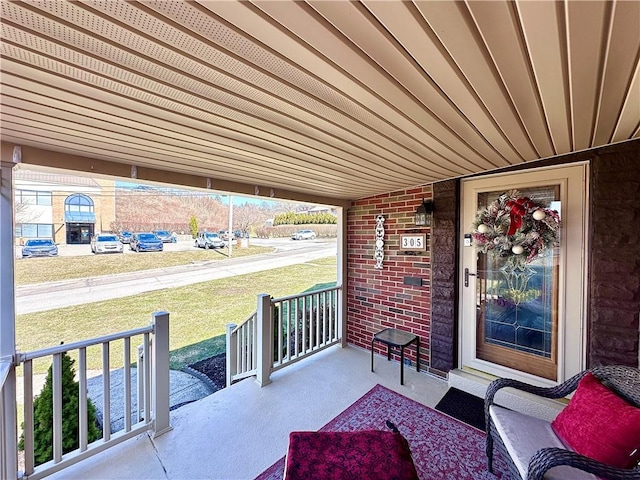 view of patio / terrace featuring a porch