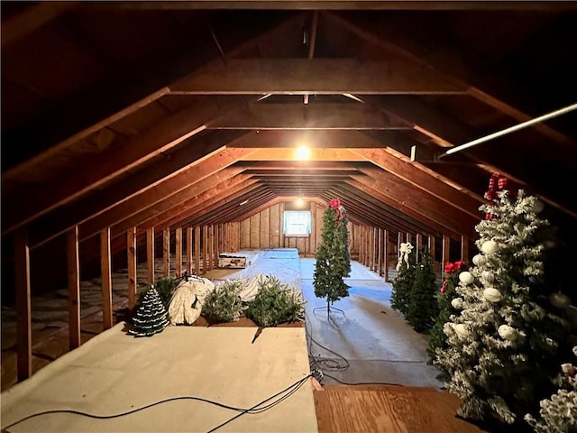 view of attic