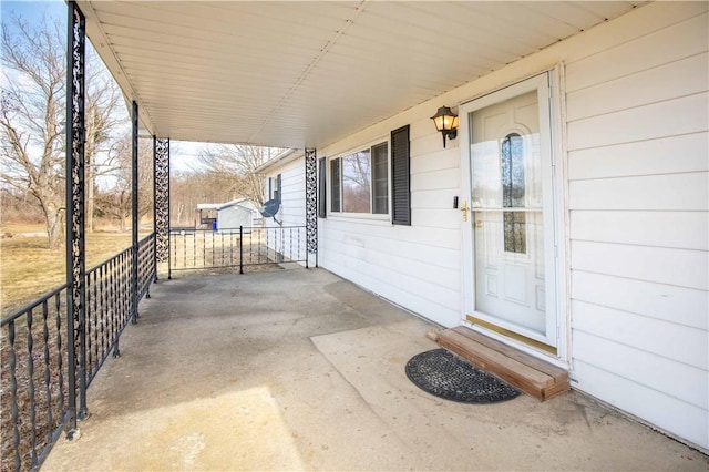 view of patio with a carport