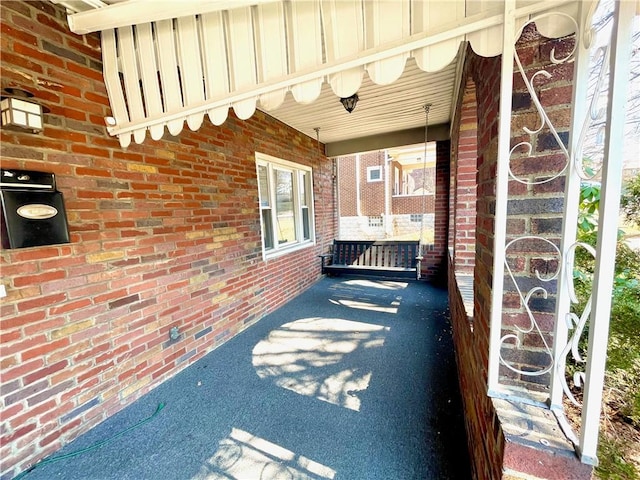 view of patio / terrace featuring covered porch