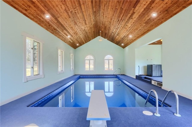 5125 Bear Run Rd, Cranberry Twp, PA 16066 - indoor pool with a diving board