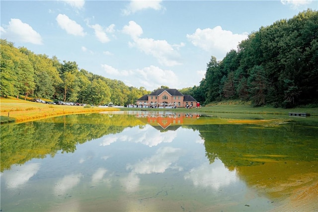 5125 Bear Run Rd, Cranberry Twp, PA 16066 - water view with a heavily wooded area