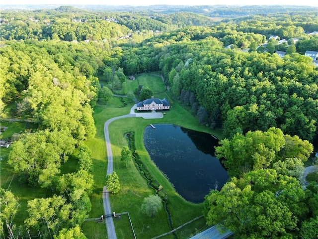 5125 Bear Run Rd, Cranberry Twp, PA 16066 - view of property location with a large body of water and a heavily wooded area
