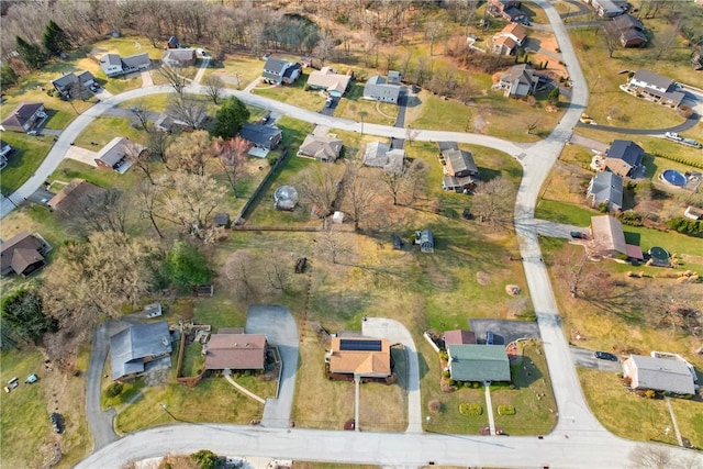 bird's eye view featuring a residential view