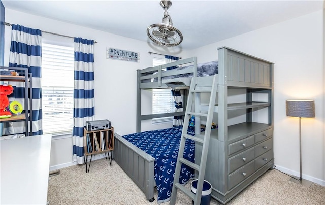 bedroom with baseboards