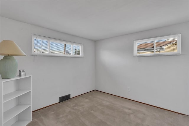 unfurnished bedroom with carpet floors