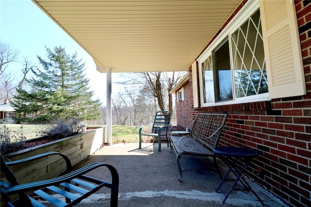 view of patio / terrace with covered porch