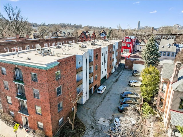 aerial view featuring a residential view