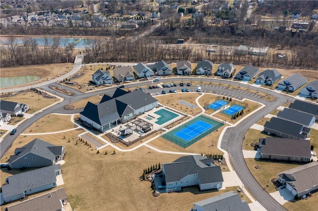 birds eye view of property featuring a residential view