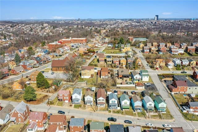 birds eye view of property featuring a residential view