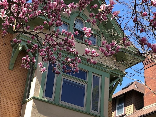 exterior details with brick siding