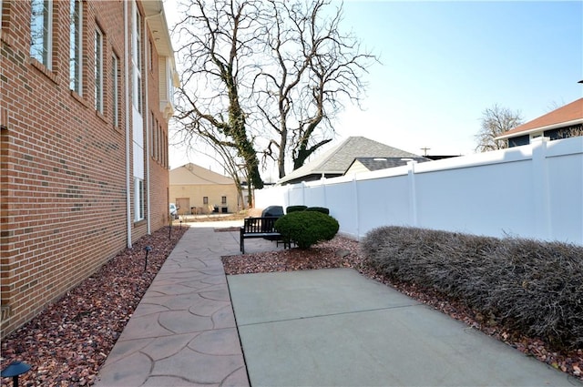 view of patio / terrace with a fenced backyard