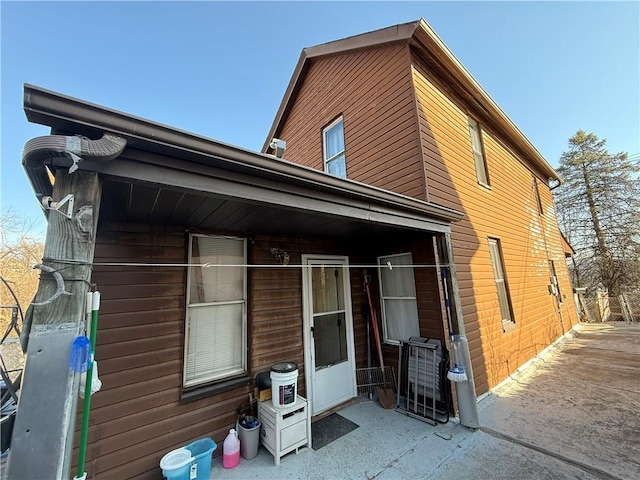 view of rear view of property