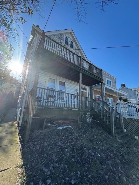 exterior space with a porch