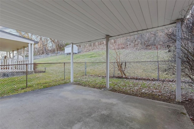 view of patio / terrace featuring a fenced backyard