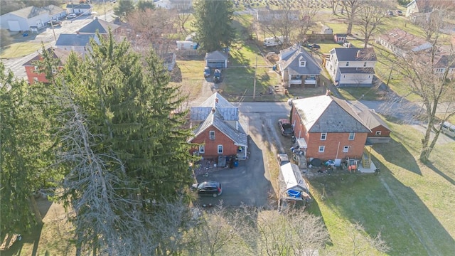 bird's eye view featuring a residential view