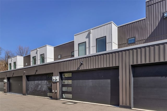 exterior space with community garages