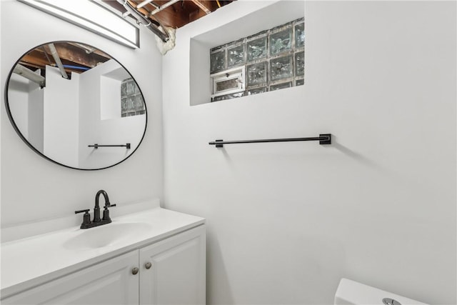 half bath with toilet and vanity