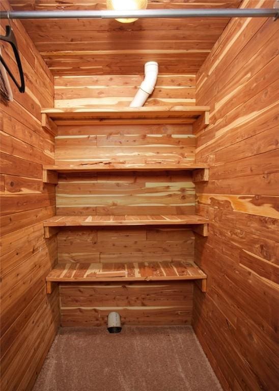 closet featuring a sauna