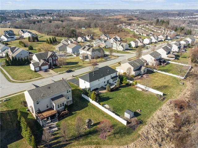 birds eye view of property featuring a residential view