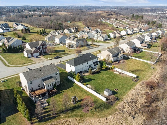 birds eye view of property featuring a residential view