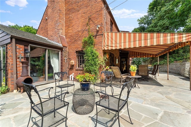 view of patio / terrace featuring outdoor dining space