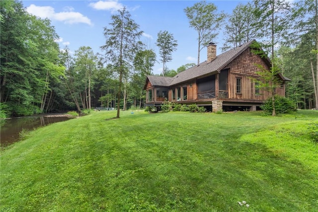 000 Wonder Ln, Punxsutawney Area School District, PA 15767 - view of green lawn featuring a sunroom