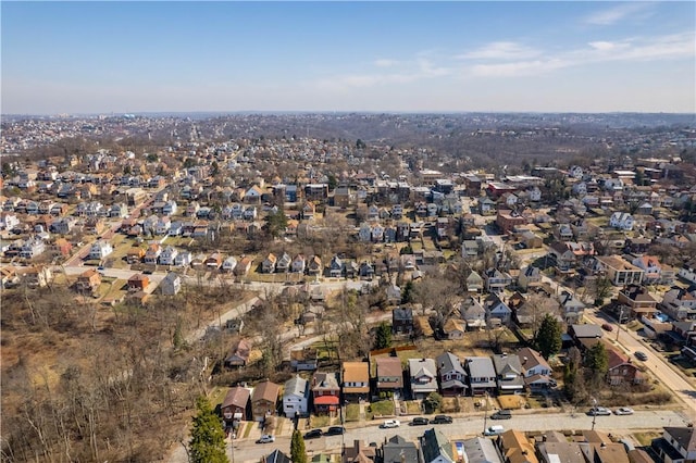 bird's eye view featuring a residential view