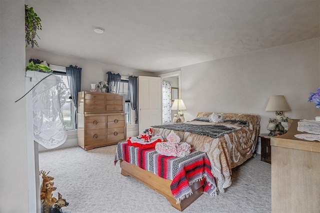 bedroom featuring carpet flooring