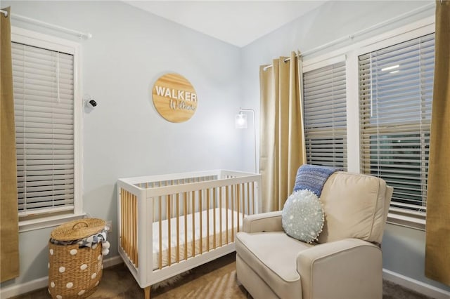 bedroom with baseboards