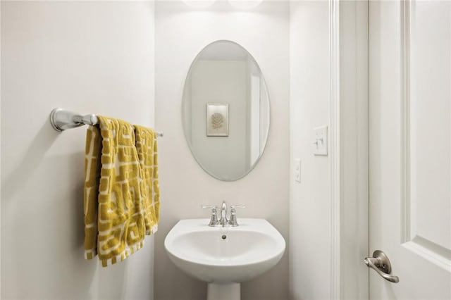 bathroom with a sink