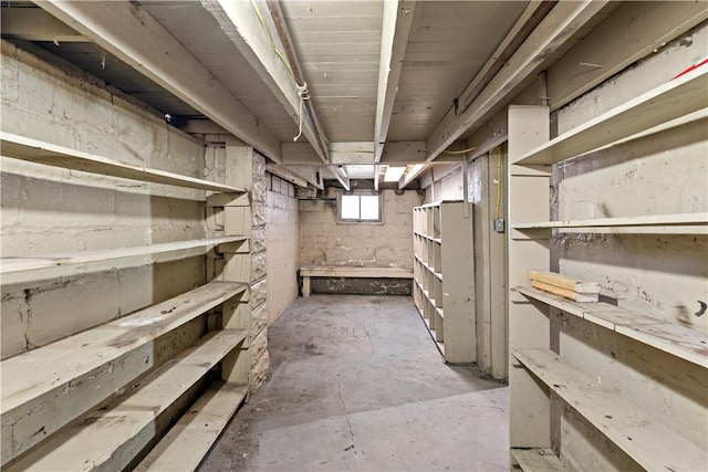 view of storage room