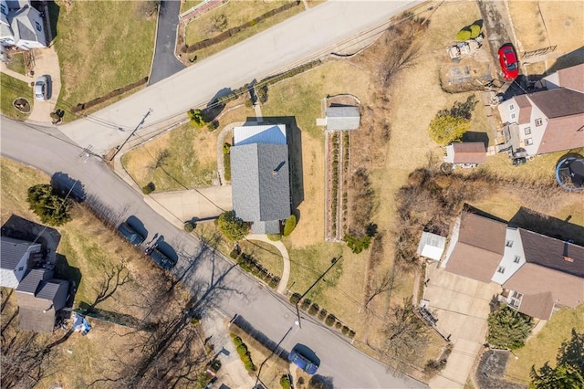 drone / aerial view featuring a residential view