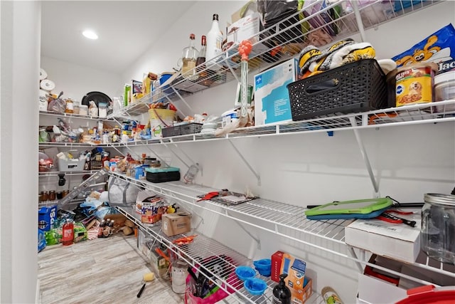 view of storage area