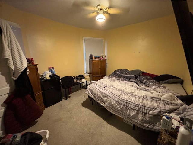 319 Cedar Ave, Sharon, PA 16146 - carpeted bedroom with a ceiling fan