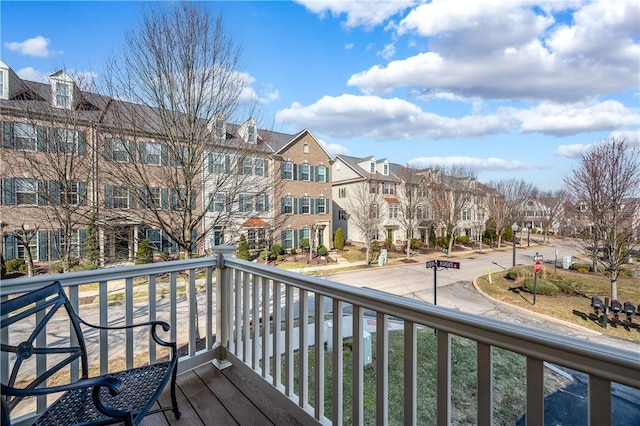 deck featuring a residential view