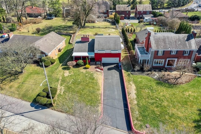 drone / aerial view featuring a residential view