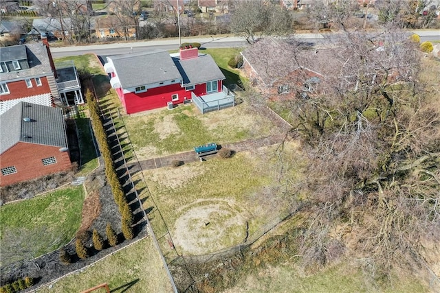 birds eye view of property featuring a residential view