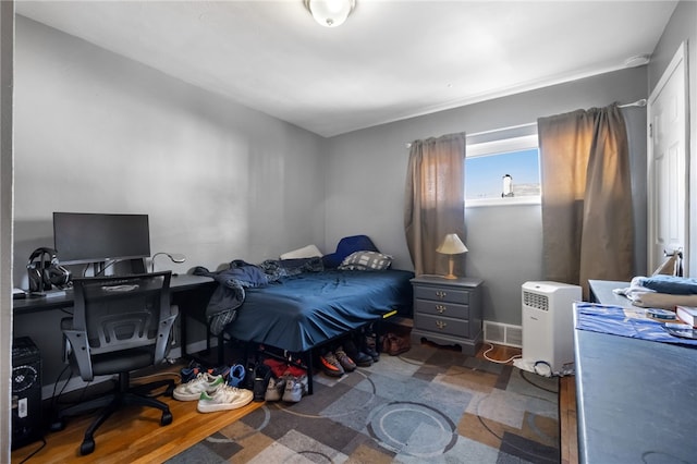 bedroom with baseboards