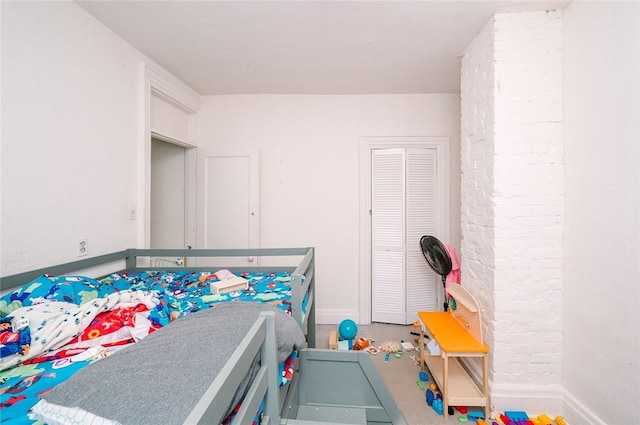 bedroom featuring baseboards