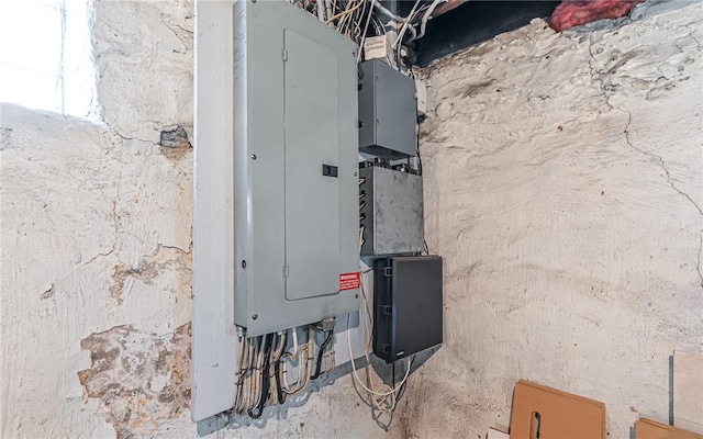 utility room featuring electric panel