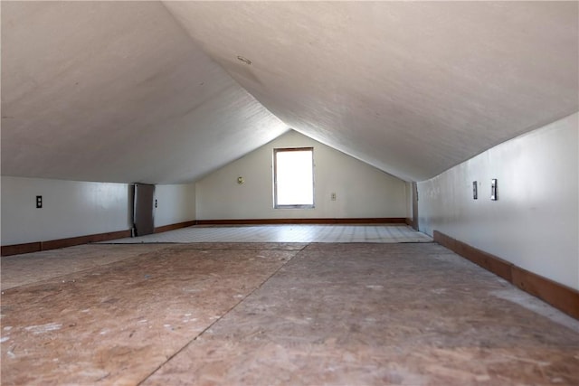 478 Spang Ave, Leechburg Boro, PA 15656 - additional living space with baseboards and lofted ceiling