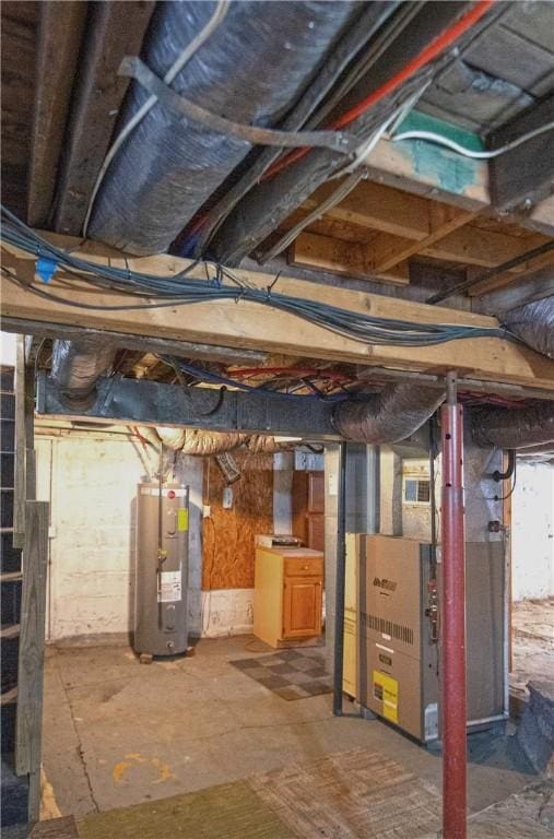 478 Spang Ave, Leechburg Boro, PA 15656 - unfinished below grade area featuring water heater