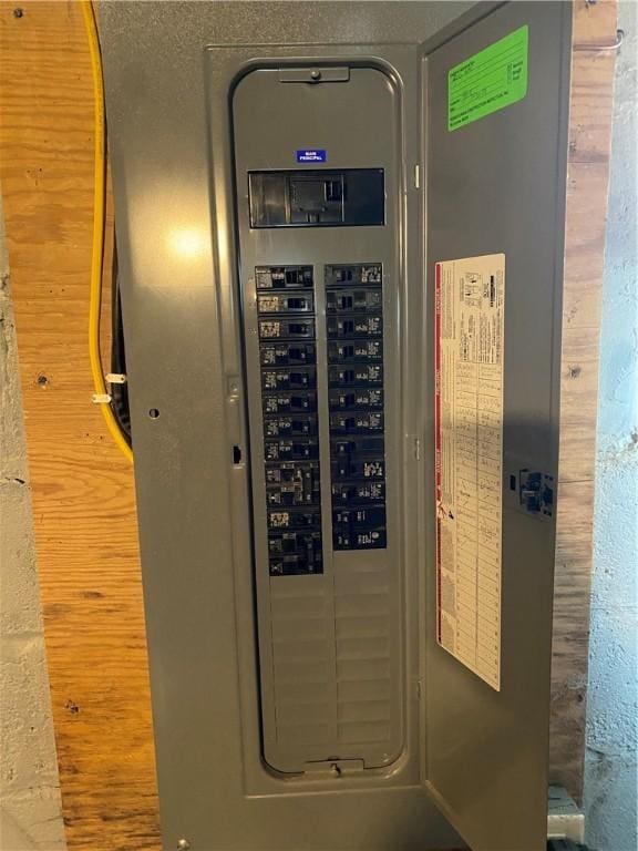 utility room with electric panel