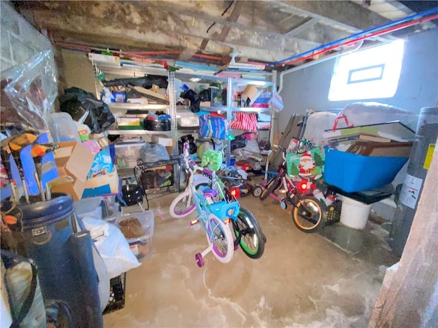 view of basement